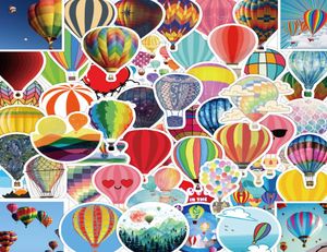 50PCS Cartoon Luchtballon Auto Stickers Voor Kinderen Koffer Skateboard Laptop Bagage Koelkast Telefoon Styling DIY Decal Pegatinas Wh7144292