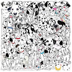 50pcs dessin animé Animal dalmatiens chien autocollants pour ordinateur portable Scrapbook téléphone Scrapbooking matériel Kscraft chien autocollant artisanat fournitures