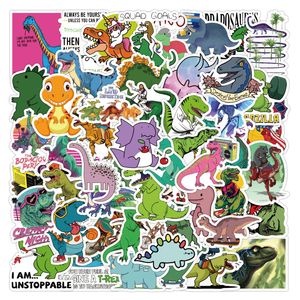 50 stks cartoon dinosaurus sticker leuke dinosaurussen tyrannosaurus graffiti kinderen speelgoed skateboard auto motorfiets fiets sticker stickers groothandel