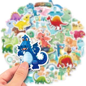 50 stcs cartoon dinosaurusstickers niet-willekeurige voorrandfiets bagage sticker laptop skateboard motor waterfles snowboard wandstickers kinderen cadeaus