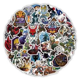 50 stcs cartoon dota2 stickers dota game graffiti stickerfor diy bagage laptop skateboard motorfiets fietssticker