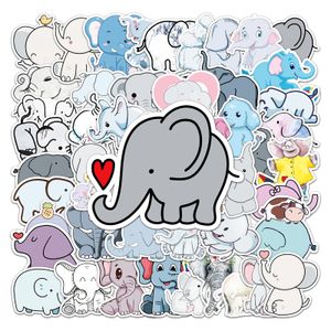 50 stcs Cartoon olifantstickers pack waterdicht vinylstickers niet-willekeurige voor autorandom voor autobagage laptop skateboard plakboek waterfles sticker