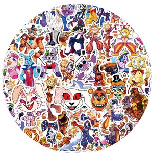 50PCS Cartoon Freddy Stickers Grappige Persoonlijkheid FNAF Game Graffiti Decals notebook Scooter Gitaar notebook Notebook Waterdichte Sticker Bulk