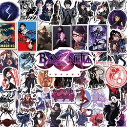 50 stcs Cartoon Game Bayonetta -stickers Jeanne Graffiti Kids Toy Skateboard Car Motorcycle Bicycle Sticker Decals Groothandel