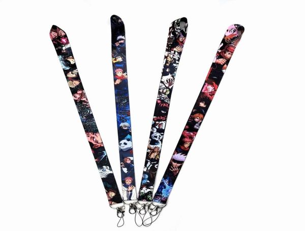 50pcs dessin animé japon anime jujutsu kaisen couche lanière support de corde de corde pendante accessoire de chaîne clés accessoire nouveau design boy fille gi2909297