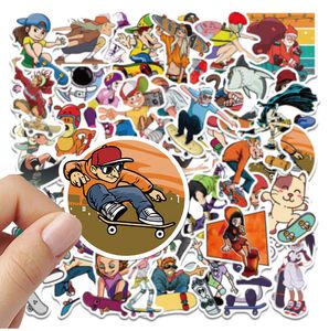 50 -stcs cartoon skateboard stickers voor auto babyhelm potlood kas Dagboek Telefoon Laptop planner Decoratie Book Album Kids Toys Diy Decals