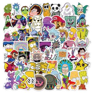 50 STKS Cartoon stickers anime Graffiti Sticker Waterdicht Scooter Laptop Bagage Stickers Groothandel