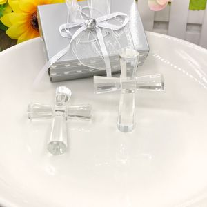 50 PCS Choix Cristal Croix Décorations Église Faveurs De Mariage Cristal Crucifix Religion Parti Cadeaux Aux Invités LIVRAISON GRATUITE