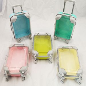 50 PZ Logo Personalizzato 25mm Mini Valigia bottiglia Scatole per Imballaggio Ciglia 2 Paia 3D Ciglia Caso Ciglia Finte Contenitore Scatola Vuota