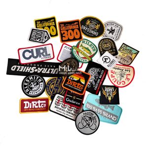 50 stuks op maat gemaakte patch-ideeën ijzeren patches voor hoodie en borduurwerk hoed patch