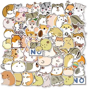 50 pièces mignon animaux autocollants pour enfants adolescents vinyle autocollant étanche pour ordinateur portable pare-chocs planche à roulettes bouteilles d'eau ordinateur téléphone CNY078