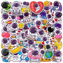 50 stks schattige astronautenruimte cartoon graffiti stickers sticker laptop plakboek telefoon bagage gitaar koelkast briefpapier sticker