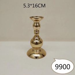 50 stcs) Decoratieve kandelaar Goud Goud trouwtafel Centerpieces Mental Chorme Candle Holders Candle Stick Holder QQ533