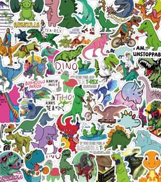 50 UNIDS Dinosaurio de Dibujos Animados Graffiti Etiqueta Impermeable Para El Teléfono Del Coche Maleta Portátil Refrigerador Monopatín Caja de Papelería Wholesal6930851