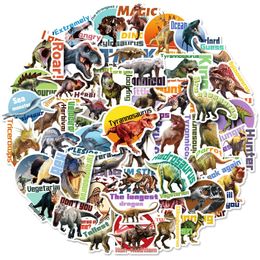 50 stks dinosaurus sticker megafauna jurassic dinosaurus graffiti stickers voor doe-het-zelf bagage laptop skateboard motorfiets fiets stickers