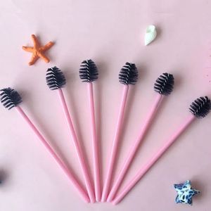 50 stcs Wegwerp mascara Wands Comb Applicator Make -up Tools Eye Lashes Extension Wimelash Brush