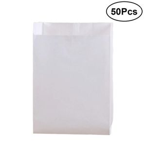 Sacs en papier jetables, 50 pièces, pour chips, côtelettes de poulet, support de gâteau râpé, emballage cadeau