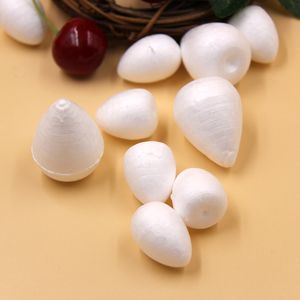 50pcs DIY Craft White Drop Flower Modelado de poliestireno bolas de espuma de espuma para la fiesta de bodas Decoración de regalos de fiesta de bodas