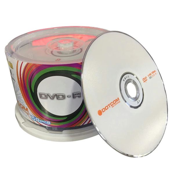 50 piezas Unidades de DVD Discos DVDR CD en blanco 47 GB 16X Medios grabables Bluray Escritura compacta Una vez Almacenamiento de datos Discos vacíos 240326