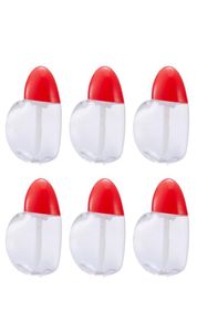 50pcs élégant doux amour en forme de coeur en plastique à lèvres Bouteau de brillant à lèvres vide Récipient cosmétique 5 ml Bouteau à lèvres rechargeable6339388