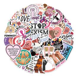 50 stcs feministische skateboardstickers voor auto babyhelm potlood kas dagboek telefoon laptop planner decoratie boek album Kids Toys Diy Decals