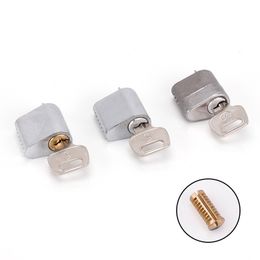 50 pièces cylindre de serrure de porte ignifuge sécurité 35-55mm porte cylindre en aluminium en laiton épais avec 3 accessoires de matériel de clés