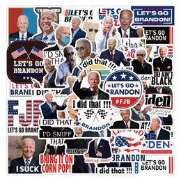 50 stks FJB Amerikaanse Vlag Let's Go Brandon Biden Grappige Sticker-Ik Deed Dat Graffiti Kids Speelgoed Skateboard auto Motorfiets Fiets Sticker Decals Groothandel