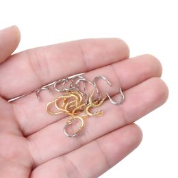 50pcs Clip plié en forme de U Durable Easy Spin Solid Solid Brass Easy Spin Clevises Spinner DIY MÉTAL MÉTAL