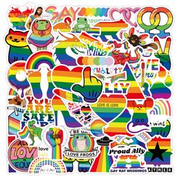 50 stks Gay Pride Stickers LGBTQ Graffiti Kids Speelgoed Skateboard auto Motorfiets Fiets Sticker Decals Groothandel