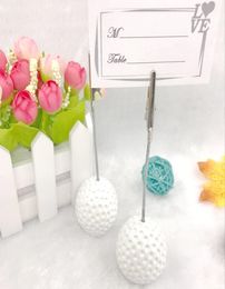 50pcs Decorativas de fiesta de golf White Golf Ball Place Suministros de bodas Suministros de boda Tarjetas de nombre de la mesa CLIP7849581