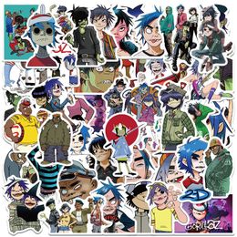 50 Pcs Gorillaz autocollants Murdoc Nouilles Russel groupe de rock Graffiti Enfants Jouet Planche À Roulettes voiture Moto Vélo Autocollant Stickers En Gros