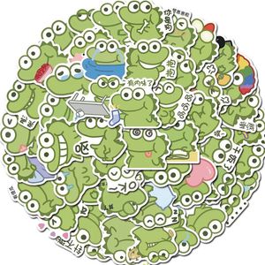 50 PCS Graffiti Planche À Roulettes Autocollants Mignon Dessin Animé Vert Dinosaure Pour Voiture Ordinateur Portable Réfrigérateur Casque Pad Vélo Vélo Moto PS4 Livre Guitare Pvc Stickers