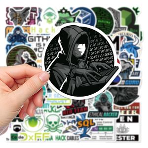 50 PCS Graffiti Skateboard Autocollants Hacker Programmation Pour Voiture Ordinateur Portable Pad Vélo Moto Casque PS4 Téléphone Enfants Jouets DIY Stickers Pvc Guitare Autocollant