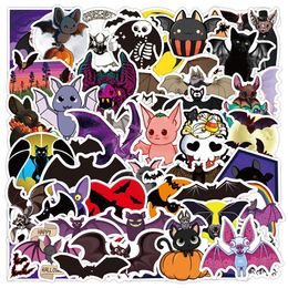 50 stks Halloween Cute Bat Cartoon Stickers Skateboard Laptop Bicycle Diy Classic Toy Decals Sticker