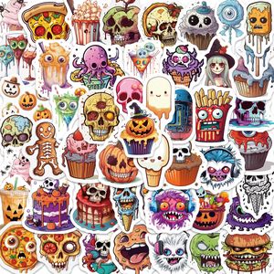 50PCS Decoración de Halloween Paquete de pegatinas DIY para niñas y niños Etiqueta de dibujos animados para bricolaje Papelería Equipaje Maleta Computadora portátil Guitarra PC Botellas de agua