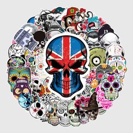 50 stcs Halloween Skull Stickers Dia de los Muertos Mexicaanse Day of Dead