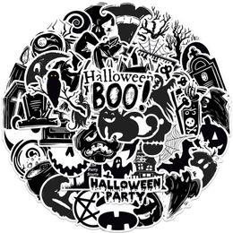 50 stks Halloween -stickers schattige vinyl waterdichte Halloween -sticker voor laptop waterfles enveloppen Crafts Scrapbooking