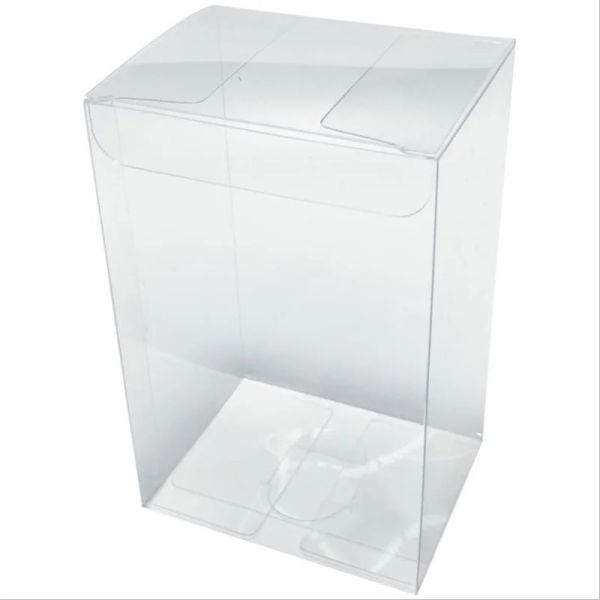50pcs haut rectangle PVC Boîte en plastique transparent pour animaux de compagnie Favors Favors Supermarché Cholocolate Candy Box pour l'emballage cadeau en gros