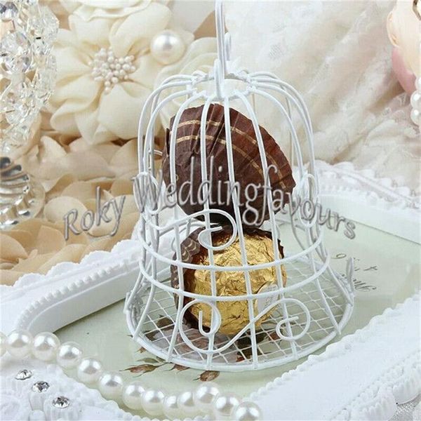 Boîtes à bonbons cloche en fer, 50 pièces, boîtes à faveurs de mariage, cadeaux de fête d'anniversaire, de fiançailles, décor de Table I293Q