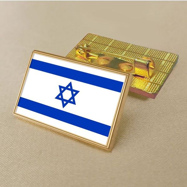Broche de drapeau d'israël, emblème National d'israël, Badge de drapeau, épingles à revers, broche de drapeau en métal, Badges de décoration