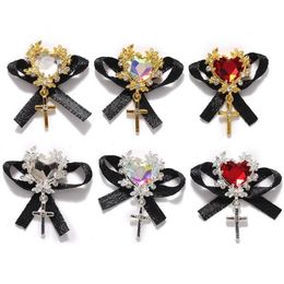 50pcs Ribbon japonais Ribbon Crystal Charms 3d Heart Diamond Bijoux pour ongles Art Manucure Design Accessoires 1528cm 240509