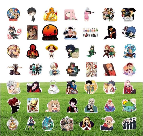 50pcs Anime de dessins animés de dessins animés pour la bouteille à eau Botage de téléphone au crayon Réfrigérateur Skateboard Car décalcomanies mignons pour enfants Toys8978041