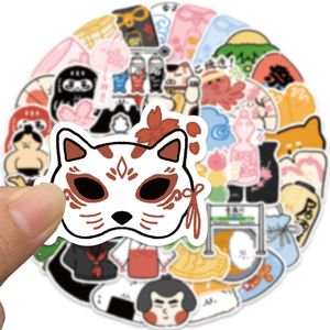 50 Pcs Japonais Graffiti Autocollants Non-Aléatoire Pour Voiture Vélo Bagages Autocollant Ordinateur Portable Skateboard Moteur Bouteille D'eau Snowboard Stickers Muraux Enfants Cadeaux