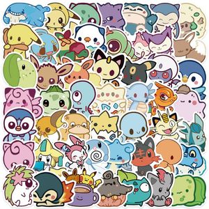 50 Uds. De pegatinas de Anime Kawaii, pegatinas de animales lindos, maleta para portátil, monopatín, guitarra, pegatinas de dibujos animados