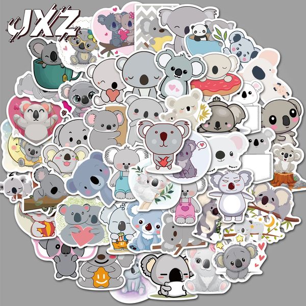 50 Uds Kawaii Koala Bear PVC pegatinas impermeables Scrapbooking Diy equipaje taza pegatina