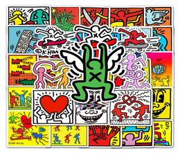 50PCS Keith Haring waterdichte sticker voor sticker laptop motorfiets bagage snowboard auto graffiti stickers sticker decoratie4250118