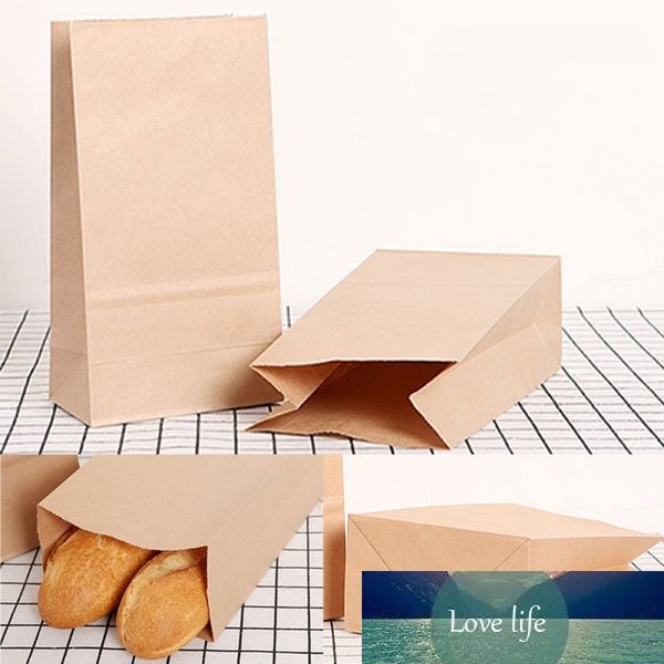 50pcs sacs en papier Kraft nourriture thé petit sac cadeau Sandwich pain sacs cadeau fête mariage fournitures à emporter sac écologique