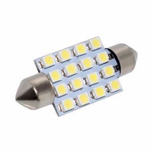 50 stks LED-lampen 31mm 36mm 39mm 41mm Festoen Wit Auto Koepelverlichting 16SMD 2835 1210 Chips voor het lezen van de Deurknopperplaat Licht 12V