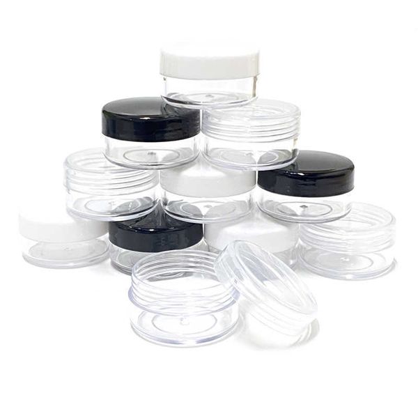 50 pièces contenants de baume à lèvres 2g 3g 5g 10g 15g 20g pot de cosmétiques en plastique Nail Art pot de stockage conteneur Lotion crème pour le visage bouteille