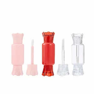 50pcs Lipgloss Tube Vide 8ml Forme De Bonbon Emballage Cosmétique Rouge Rose Clair Mignon Élégant Bouteille Rechargeable Brillant À Lèvres Ctainers J2kC #